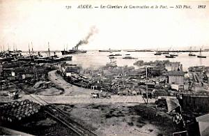 Alger - Port - Chantiers de Construction - 1912
